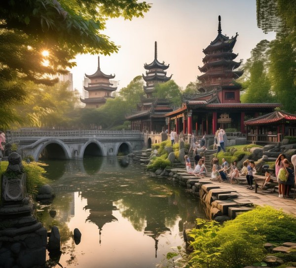 长沙休闲之旅，探秘历史足迹，畅游自然风光,长沙免费景点大盘点，漫步历史，畅游自然，尽享悠闲时光,自然风光,古建筑,第1张