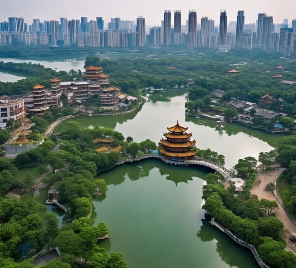 荔湾湖，广州繁华中的宁静之地，十大必游景点大盘点