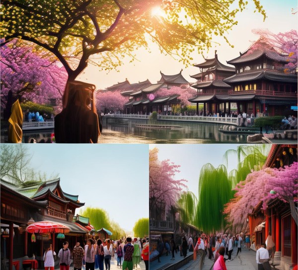 西安春游攻略，春意盎然，畅游古城美景,春意盎然，西安免费景点畅游指南,自然风光,古城,免费景点,第1张